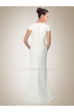 Trumpet/Mermaid Short Sleeves Bridal Gown WD010257