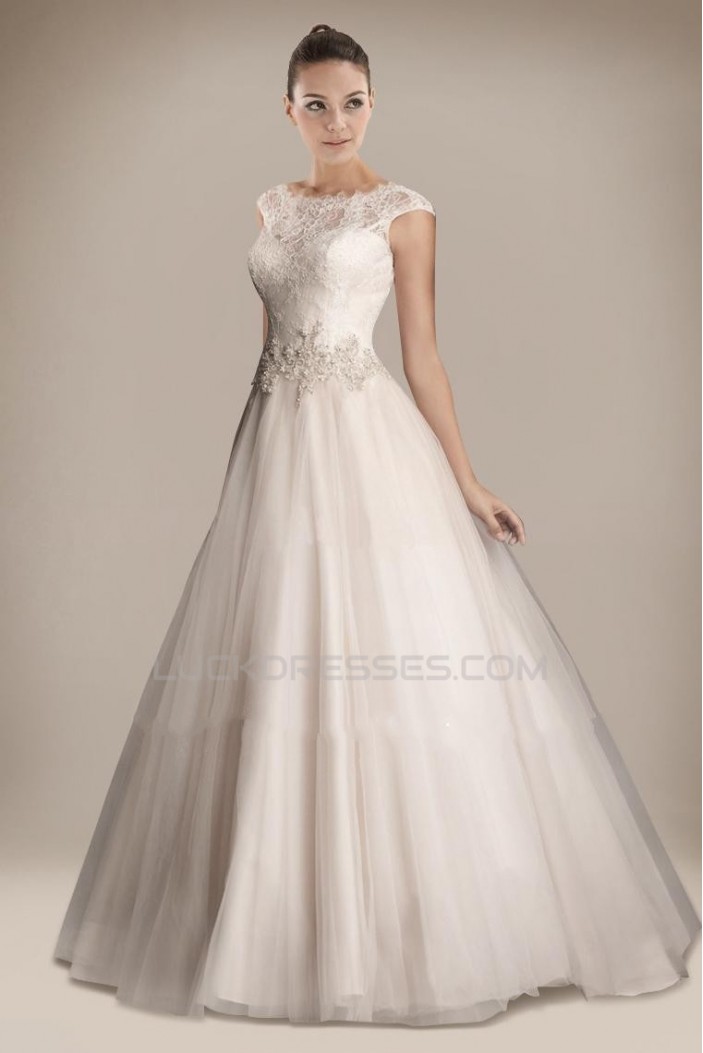Elegant A-line Lace Bridal Gown WD010263