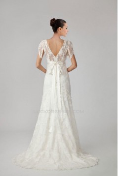 Trumpet/Mermaid V-neck Lace Bridal Wedding Dresses WD010281