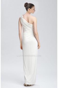 Sheath/Column One Shoulder Bridal Wedding Dresses WD010285