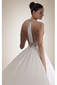 Sexy A-line Beaded Bridal Wedding Dresses WD010300