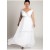 A-line Off the Shoulder Lace and Chiffon Plus Size Bridal Wedding Dresses WD010309