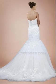 Trumpet/Mermaid Sweetheart Lace Bridal Wedding Dresses WD010323