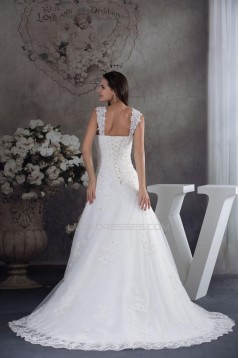 A-line Straps Lace Bridal Wedding Dresses WD010324