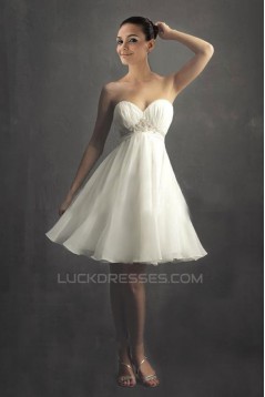 A-line Sweetheart Short Bridal Wedding Dresses WD010329