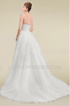A-line Sweetheart High Low Lace Bridal Wedding Dresses WD010336
