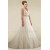 A-line V-neck Beaded Lace Bridal Wedding Dresses WD010348