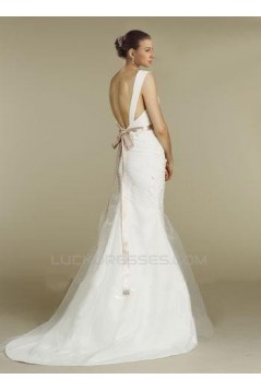 Trumpet/Mermaid Court Train Straps Bridal Wedding Dresses WD010372