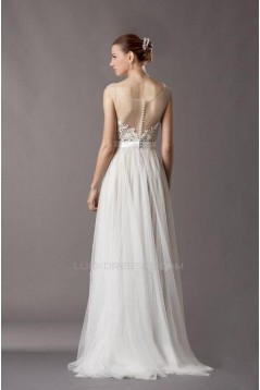 A-line Floor Length Lace and Tulle Bridal Wedding Dresses WD010373