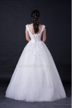 Ball Gown Off the Shoulder Beaded Bridal Wedding Dresses WD010395