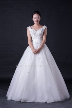 Ball Gown Off the Shoulder Beaded Bridal Wedding Dresses WD010395