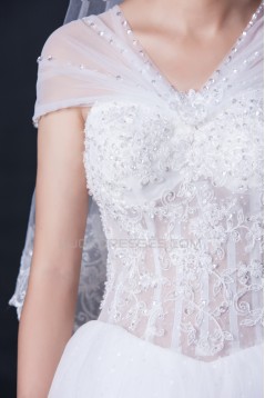 Ball Gown Beaded Lace Bridal Wedding Dresses WD010412