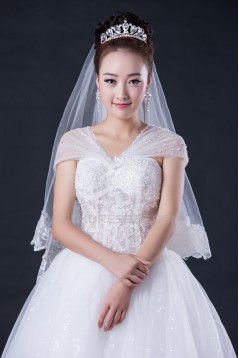 Ball Gown Beaded Lace Bridal Wedding Dresses WD010412