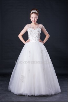 Ball Gown Beaded Bridal Wedding Dresses WD010417