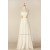 Sheath/Column Strapless Bowknot Chiffon Bridal Gown Wedding Dress WD010445