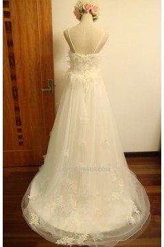 A-line V-neck Bridal Gown Wedding Dress WD010449