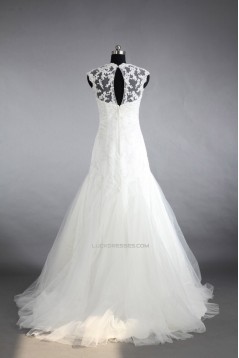 Trumpet/Mermaid Beaded Lace Bridal Gown Wedding Dress WD010468