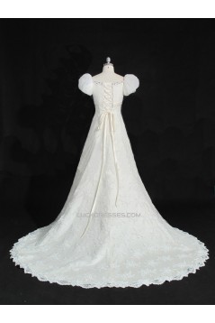 A-line Beaded Lace Bridal Gown Wedding Dress WD010482