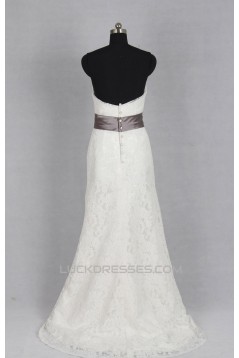 Classic Strapless Lace Bridal Gown Wedding Dress WD010494