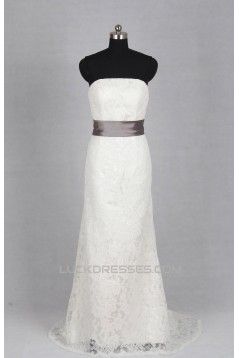 Classic Strapless Lace Bridal Gown Wedding Dress WD010494