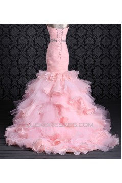 Trumpet/Mermaid Sweetheart Beaded Bridal Gown Wedding Dress WD010500