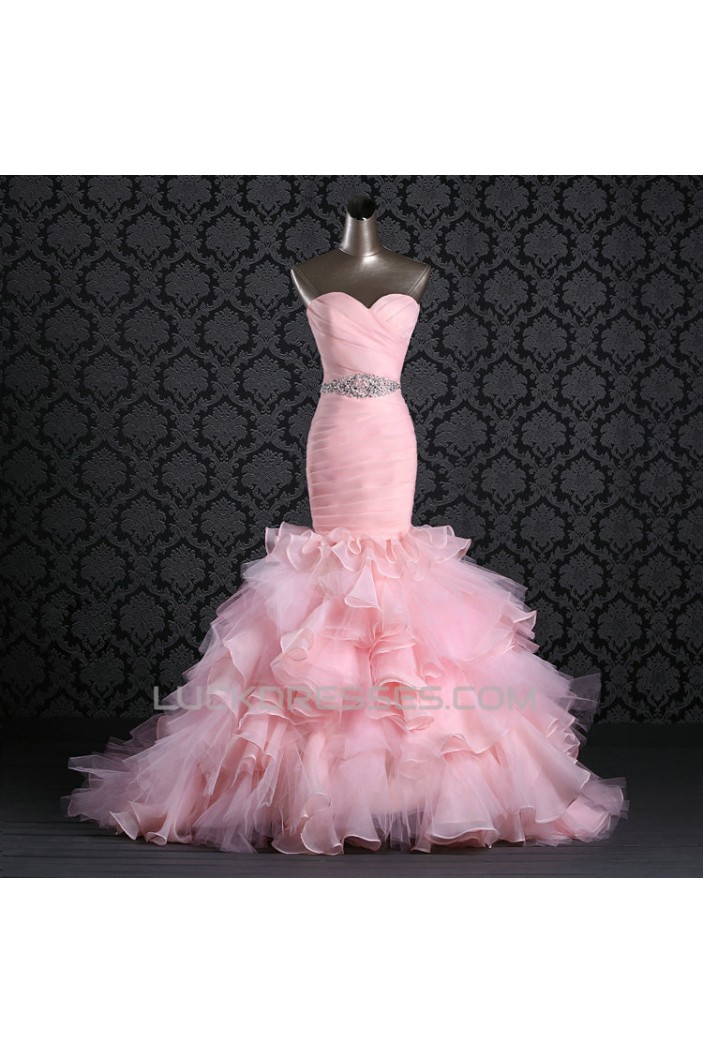 Trumpet/Mermaid Sweetheart Beaded Bridal Gown Wedding Dress WD010500