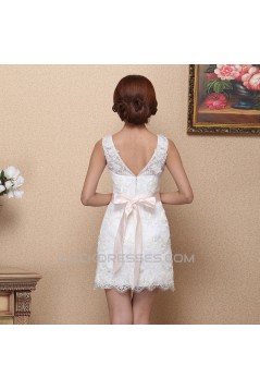 Short/Mini Lace Bridal Wedding Dresses WD010512