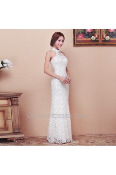 Trumpet/Mermaid Halter Lace Bridal Wedding Dresses WD010515