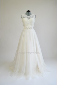 A-line Lace Bridal Wedding Dresses WD010565