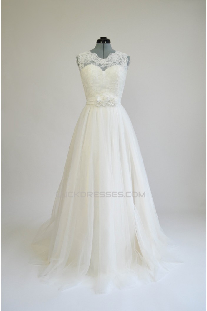 A-line Lace Bridal Wedding Dresses WD010565