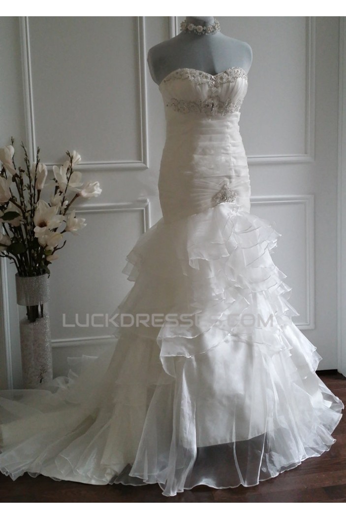 Trumpet/Mermaid Sweetheart Bridal Wedding Dresses WD010568
