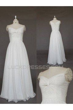A-line Chiffon Bridal Wedding Dresses WD010586
