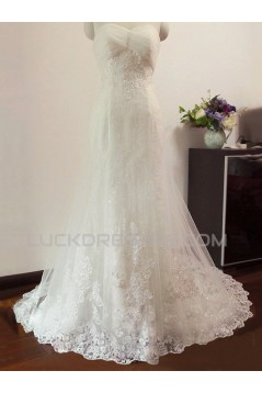 Trumpet/Mermaid Sweetheart Lace Bridal Wedding Dresses WD010591