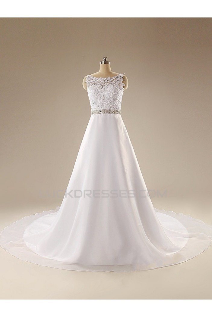 A-line Beaded Lace Bridal Wedding Dresses WD010607