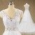 A-line V-neck Beaded Lace Bridal Wedding Dresses WD010625