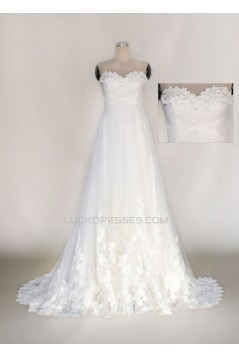 A-line Sweetheart Lace Bridal Wedding Dresses WD010630