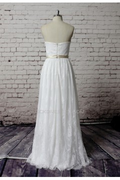 A-line Sweetheart Lace Bridal Wedding Dresses WD010642
