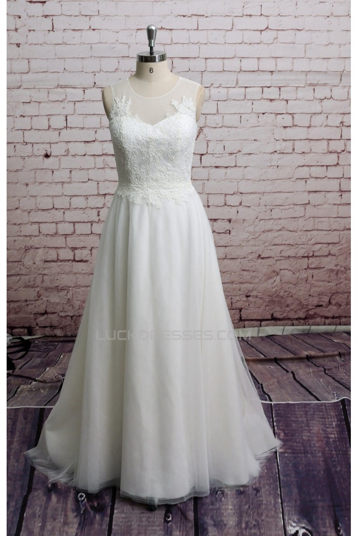 A-line Lace Bridal Wedding Dresses WD010645