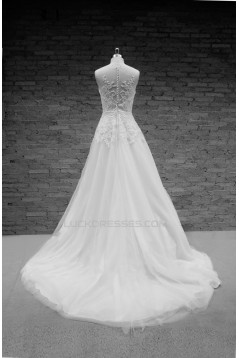 A-line Lace Bridal Wedding Dresses WD010660