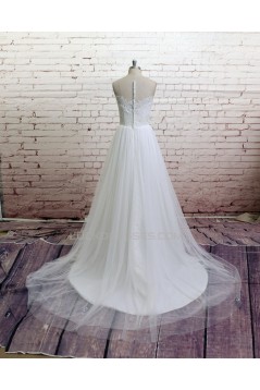 A-line Lace and Tulle Bridal Wedding Dresses WD010678