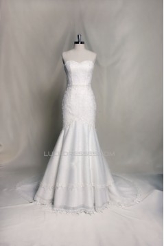 Trumpet/Mermaid Sweetheart Lace Bridal Wedding Dresses WD010697