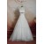 A-line Strapless Beaded Lace and Tulle Bridal Wedding Dresses WD010698