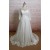 A-line 3/4 Sleeves Lace Bridal Gown Wedding Dress WD010705