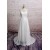 A-line V-neck Chiffon and Lace Bridal Gown Wedding Dress WD010722