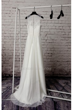 A-line Lace Bridal Gown Wedding Dress WD010727