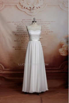 A-line Lace Bridal Gown Wedding Dress WD010746