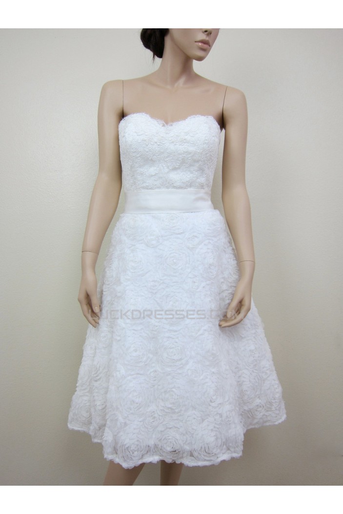 A-line Sweetheart Short Bridal Gown Wedding Dress WD010786