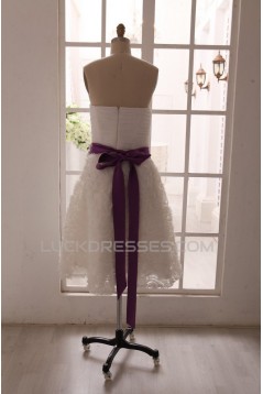 A-line Sweetheart Short Bridal Gown Wedding Dress WD010791