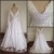 A-line Long Sleeves V-neck Bridal Wedding Dresses WD010819