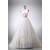 A-line One Shoulder Lace and Tulle Bridal Wedding Dresses WD010839
